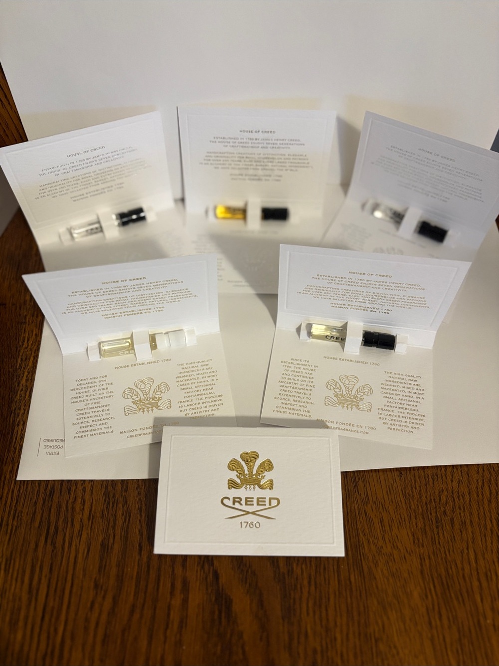 Creed Samples: Aventus, Carmina, Millesime Imperial, Wild Vetiver, Delphinus